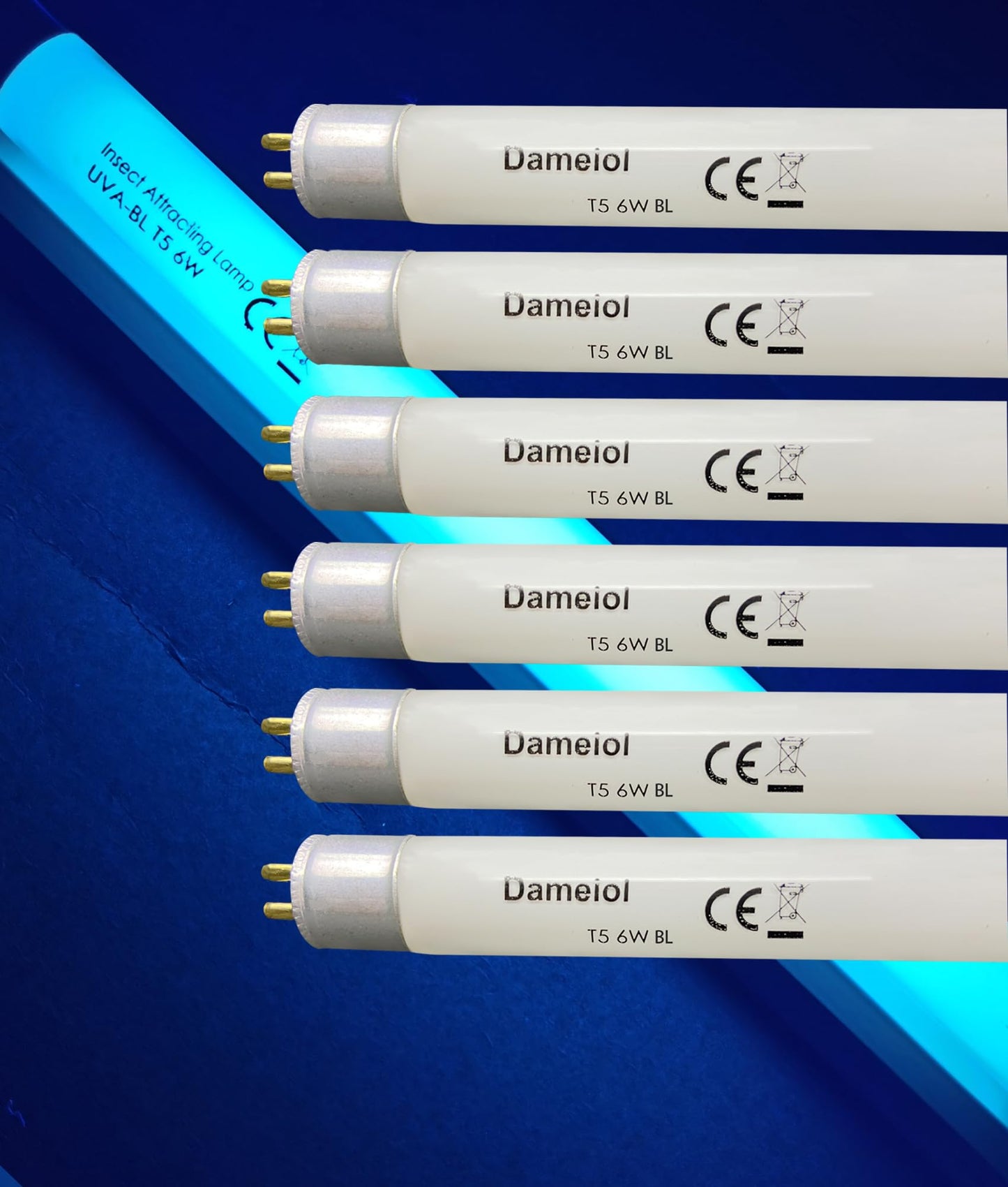 32050 F6T5/BL Replacement Bulbs,T5 6W Fluorescent Light Tube 9''Length