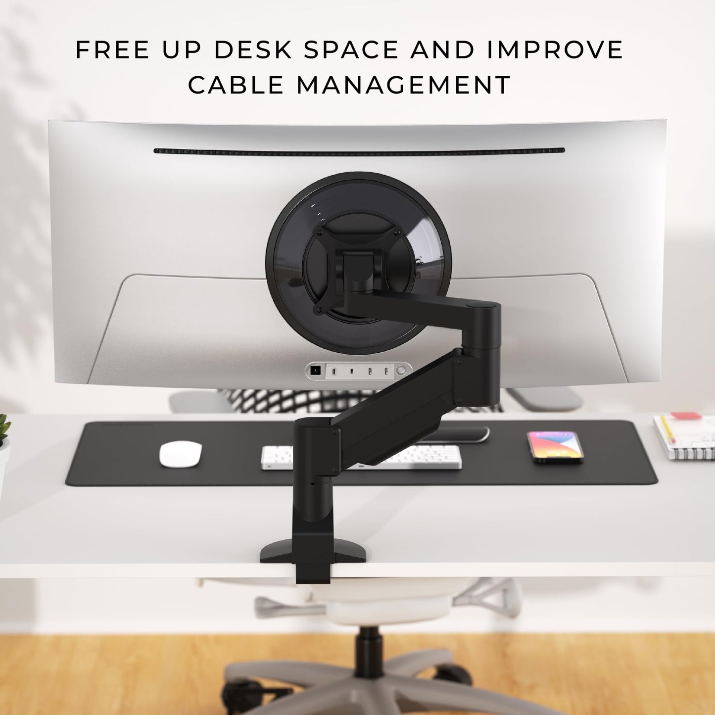HumanCentric VESA Mount Adapter Compatible with Samsung Odyssey OLED G8 Monitors S34BG850SN and S34DG856SN, Works with G8 34-inch, Mount on a Monitor