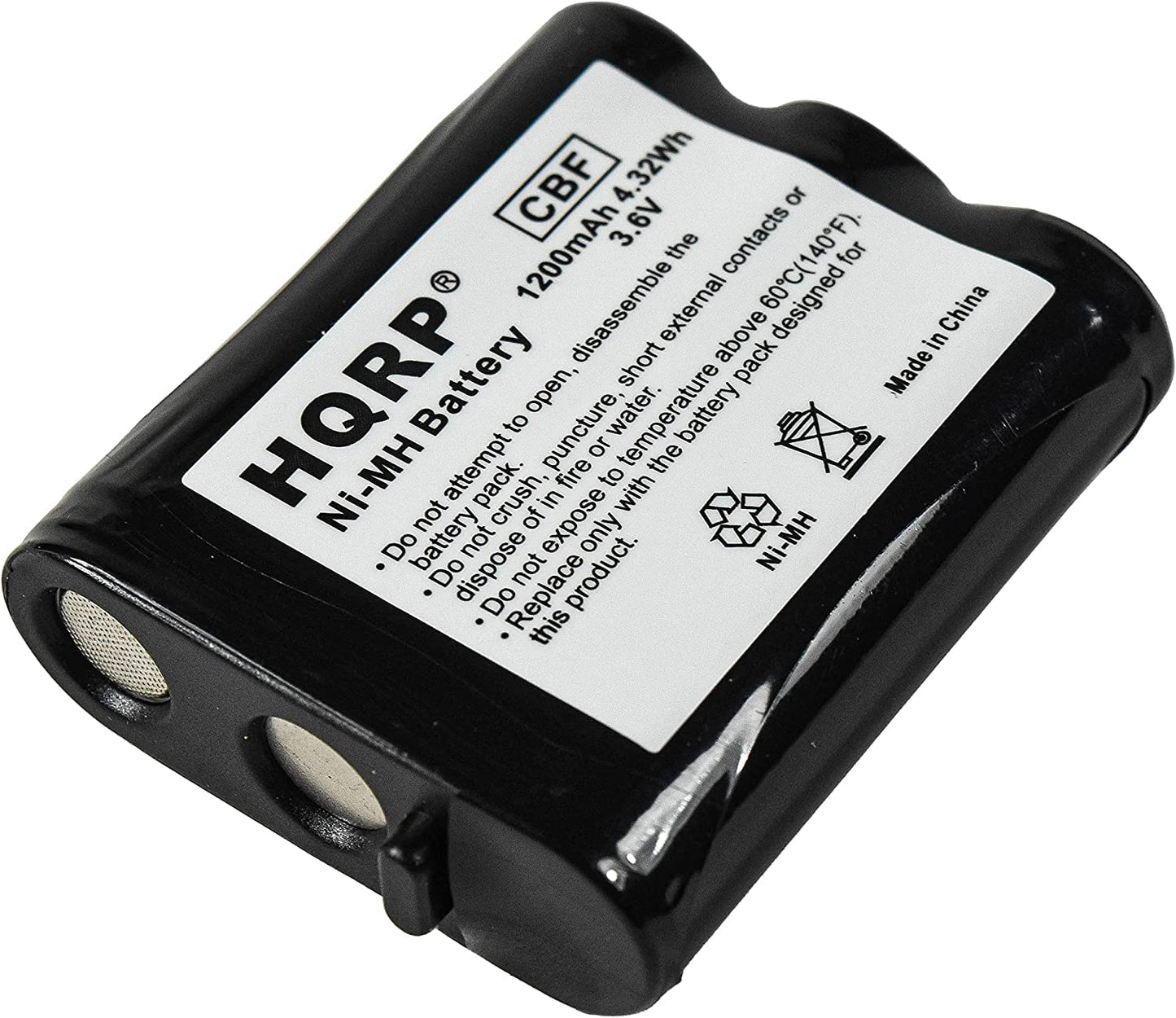 HQRP 2- Pack Phone Battery Compatible with Panasonic N4HKGMA0001, KX-TG5750, KX-TGA2705, KX-TGA290B, KX-TGA5100, KX-TGA5100M