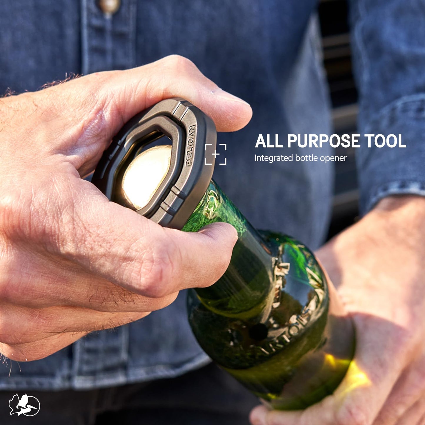 Pelican 3-in-1 Magnetic Phone Grip with Phone Stand and Bottle Opener - Rotatable and Removable for MagSafe Accessories - Magnetic iPhone Holder