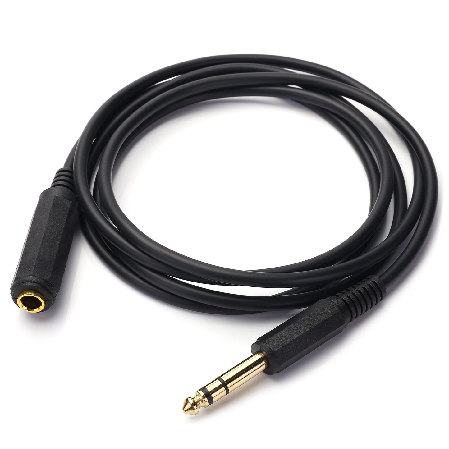 Disino 15FT 1/4 Inch Male to Female Stereo Extension Cable Gold Plated Quarter inch Headphone Extension Cable Cord