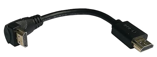 zdyCGTime 5 Inch HDMI Up Angle 90 Degree Vertical Right Cable -Supports 4K@60Hz, High Speed, HDMI 2.0 Ready - UHD, Ethernet & Audio Return - Video 4K