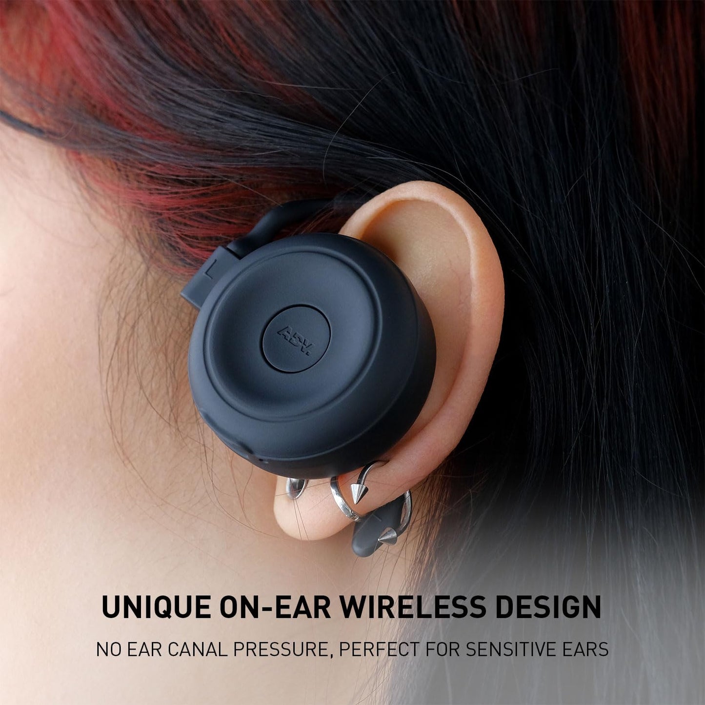 ADV. Over Ear Wireless Headphones - Spider On-Ear Bluetooth Headphone with Mic, 30mm Driver, HiFi Sound, Secure Fit, Game/Music Mode, Low Latency