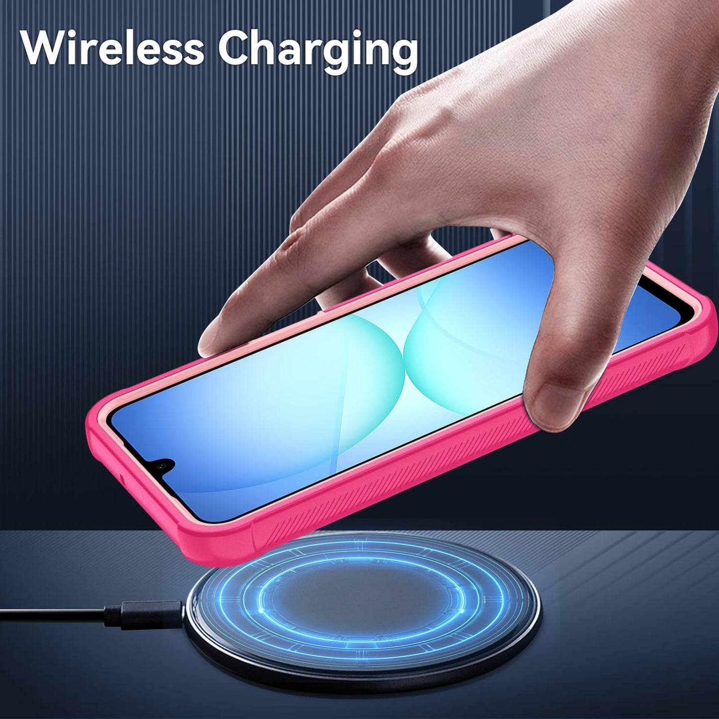 Suncasetor for Samsung Galaxy A17 5G Case : Shockproof Phone Cover with HD Screen Protector,Hybrid Protective Military-Grade Drop Protection