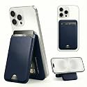 ORBITON Magnetic Wallet Case Compatible with MagSafe, with Smart Tracking, RFID-Blocking, Strong Magnetic Phone Case Wallet Stand Adjustable