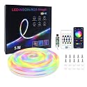 XSY CSZXINGSY 16.4ft Neon Rope Lights,Flexible Led Rope Lights Control with App/LED Strip Lights - Waterproof, Bendable, Indoor/Outdoor Use