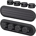 SOHOMACH Cable Management, Cord Organizer with Magnetic Cable Clips, Desk Accessories for Most USB Cable - 2 Sets