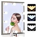 SICCOO Vanity Mirror Lights, 10 Dimmable Bulbs DIY Hollywood Style LED Makeup Mirror Lights with USB Cable, Lighting Fixture Strip for Makeup Dressing