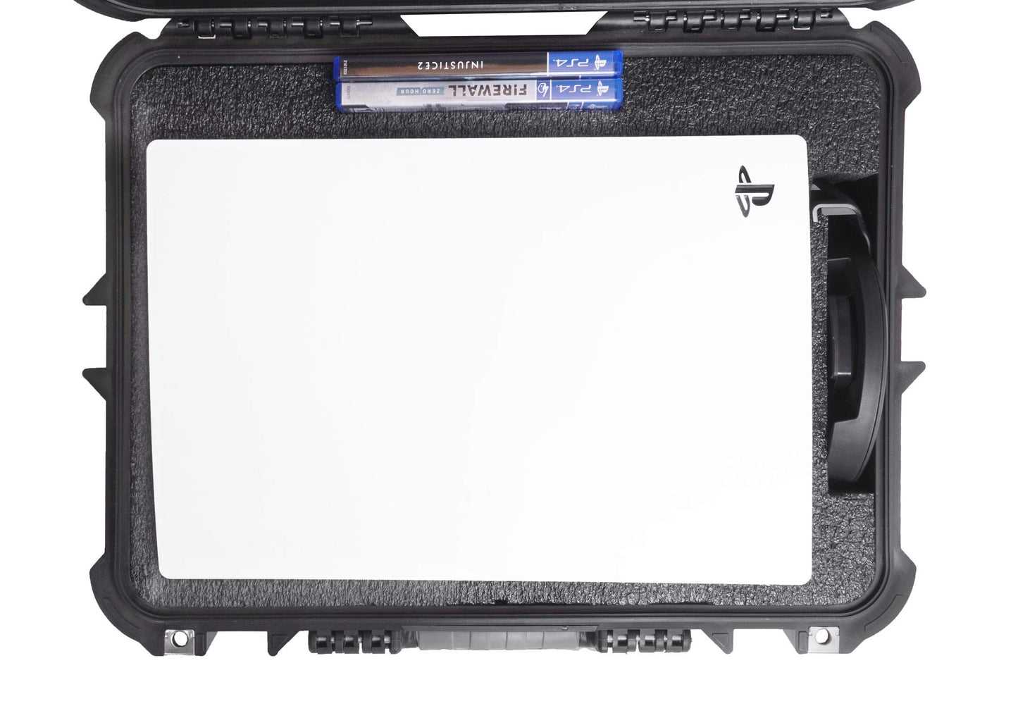 Case Club Case to fit (Gen 1) PS5 - Hard Shell Waterproof Travel Case fits PlayStation 5 Console (Disc or Digital), Controllers, Games, Stand