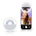 Windy City Novelties Rechargeable LED Selfie Ring Light - Clip-On 3.5” Phone Light for iPhone, Android & Laptops - USB Charging, Adjustable Brightness