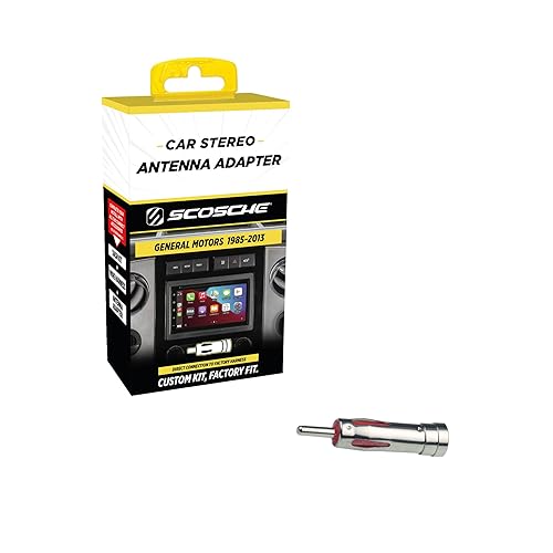 Scosche MDAB Compact Micro/Delco Antenna Adapter for Aftermarket Car Stereo Compatible with Select 1985-2013 GM and Import Vehicles - Radio Antenna