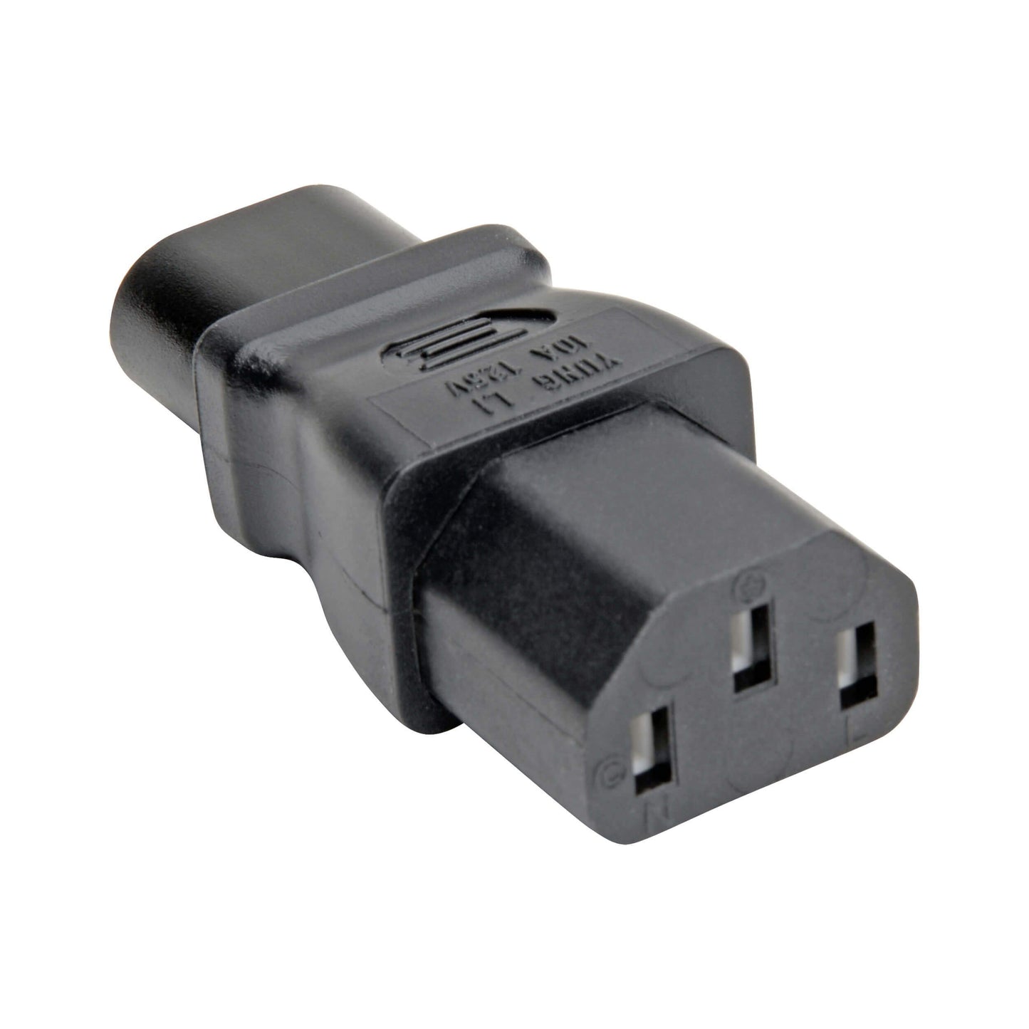 Tripp Lite Power Cord Adapter (C8 to C13 Adapter), 10A, 125V, Black (P003-000)