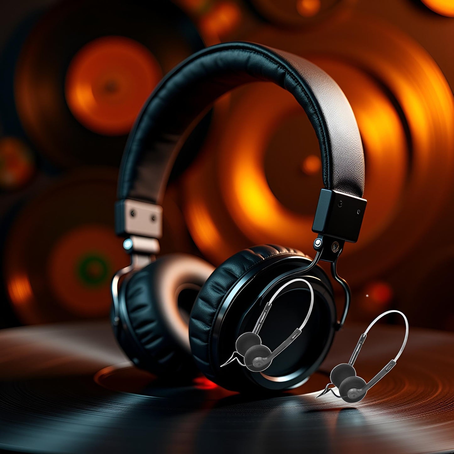2Pcs Retro Over-Ear Headphone,Vintage Feelings Underwire Headphones,Retro Lightweight Earphones,Hi-Fi Stereo Earphone Headset,Headphone,for Most…