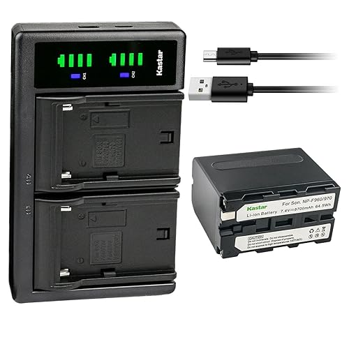 Kastar 1-Pack NP-F970 Battery and LTD2 USB Charger Compatible with CCD-TRV101 CCD-TRV15 CCD-TRV16 CCD-TRV17 CCD-TRV201 CCD-TRV215 CCD-TRV20 CCD-TRV25