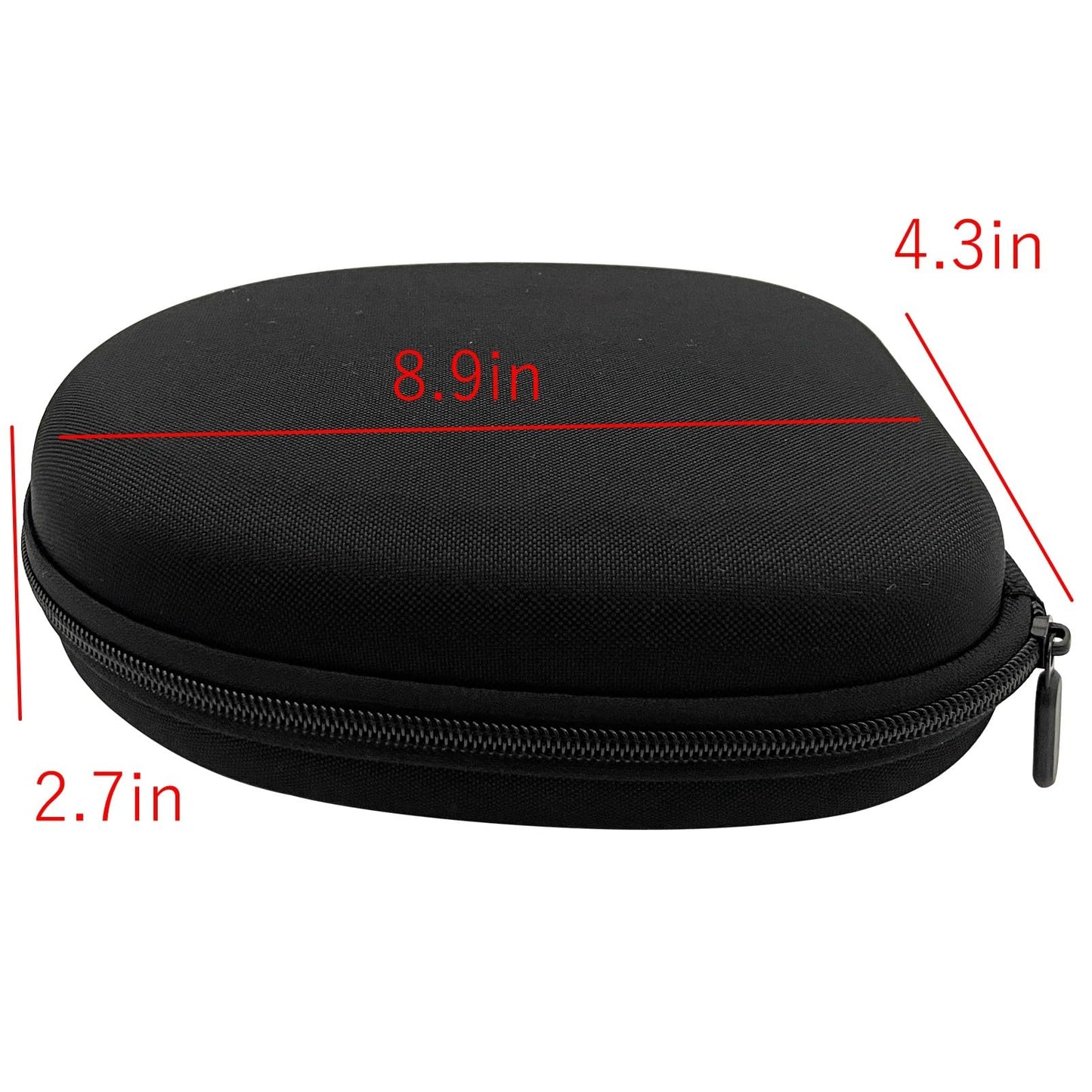 BEILOCKERY Headphone Case, Black Headset Hard Shell Case, Universal Headphone Storage Protective Bag Suitable for Multiple Models of Headphones