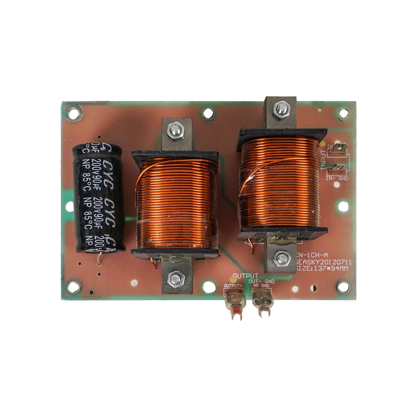 Sound Town High-Power 1000W Replacement Low Frequency Filter, Crossover for PA/DJ Subwoofers (XO-1S)