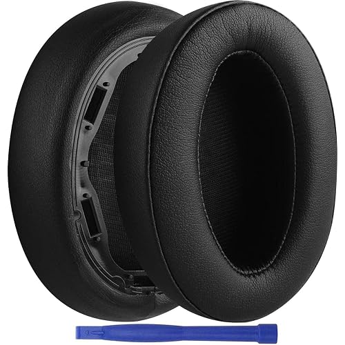 WH-H910N Ear Pads, Replacement Protein Leather Earpads Memory Foam Ear Cushions Repair Parts for Sony WH-H910N WH H910N Headphones - Black