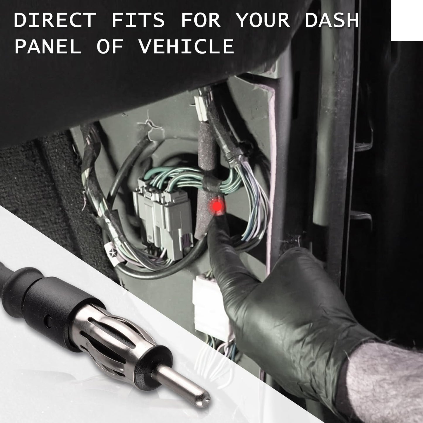 Unikpas Antenna Cable Compatible for 2002-2010 Dodge Ram 1500 2500 3500 Replacement Antenna Assembly 56043089AF