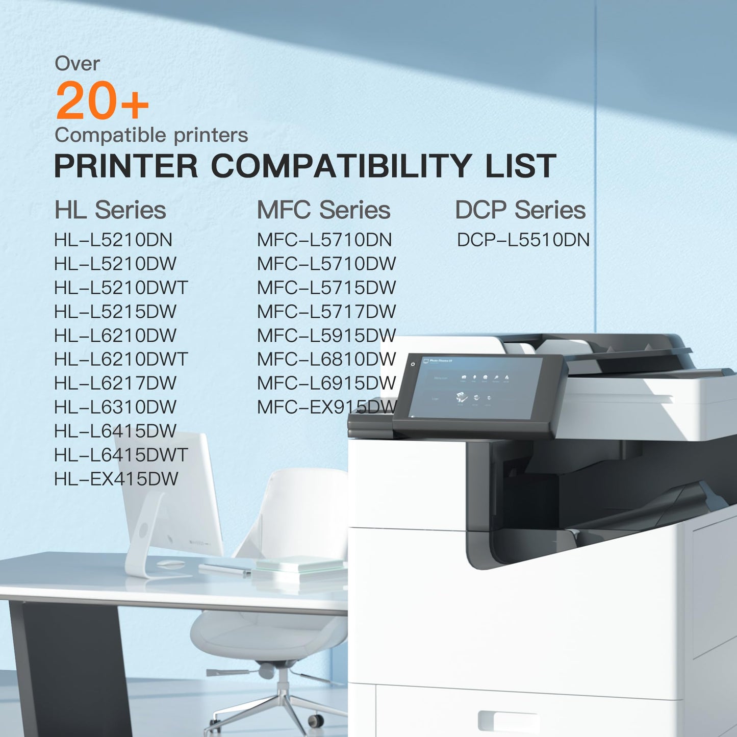 TN920XL TN920 Toner Cartridge for HL-L6210DW HL-5915DW (Black, with Chip)
