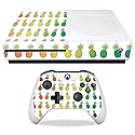 MightySkins Skin Compatible with Microsoft Xbox One S - Rainbow Pineapples | Protective, Durable, and Unique Vinyl Decal wrap Cover | Easy to Apply