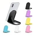 Prettyia Cell Phone Stands, Portable Foldable Phone Stand Holder for Desk, Adjustable Angle, Compatible with iPhone and Other Mobile Phones