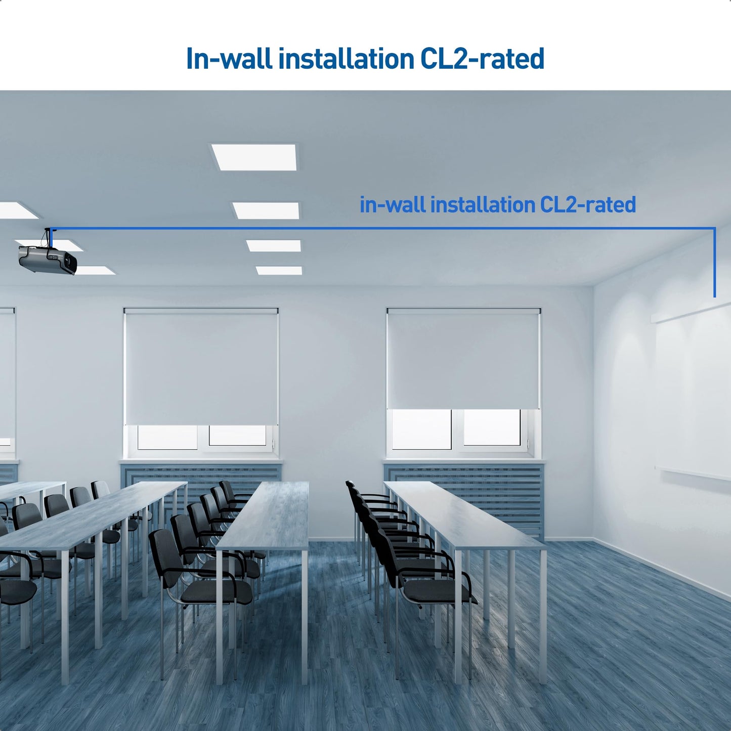 Cable Matters Unidirectional CL2 Rated (in-Wall Installation) Active 8K @60Hz Fiber Optic HDMI Cable 49.2 ft / 15m - Support 4K@120Hz HDR - Compatible