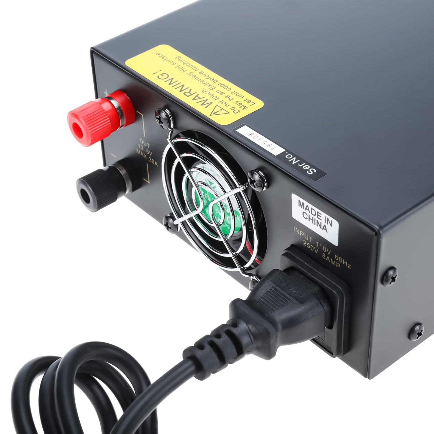 NORJIN 13.8V 30A DC Power Supply, Analog Regulated Bench Power Converter with Car Cigarette Lighter Socket & Noise Offset, AC to DC Converter for HAM…
