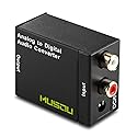 Musou RCA Analog to Digital Optical Toslink Coaxial Audio Converter Adapter with Optical Cable