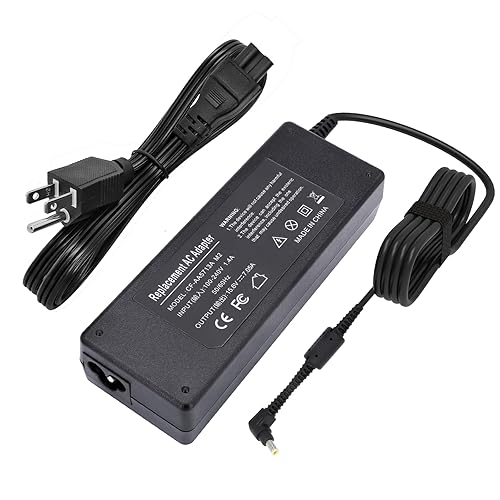 15.6V 7.05A 110W 5.5 2.5mm CF-AA5713A M2 Power Charger Compatible with Panasonic TOUGHBOOK CF-31 CF-52 CF-53 CF-19 CF-54 CF-33 CF-74 CF-AA5713A M1