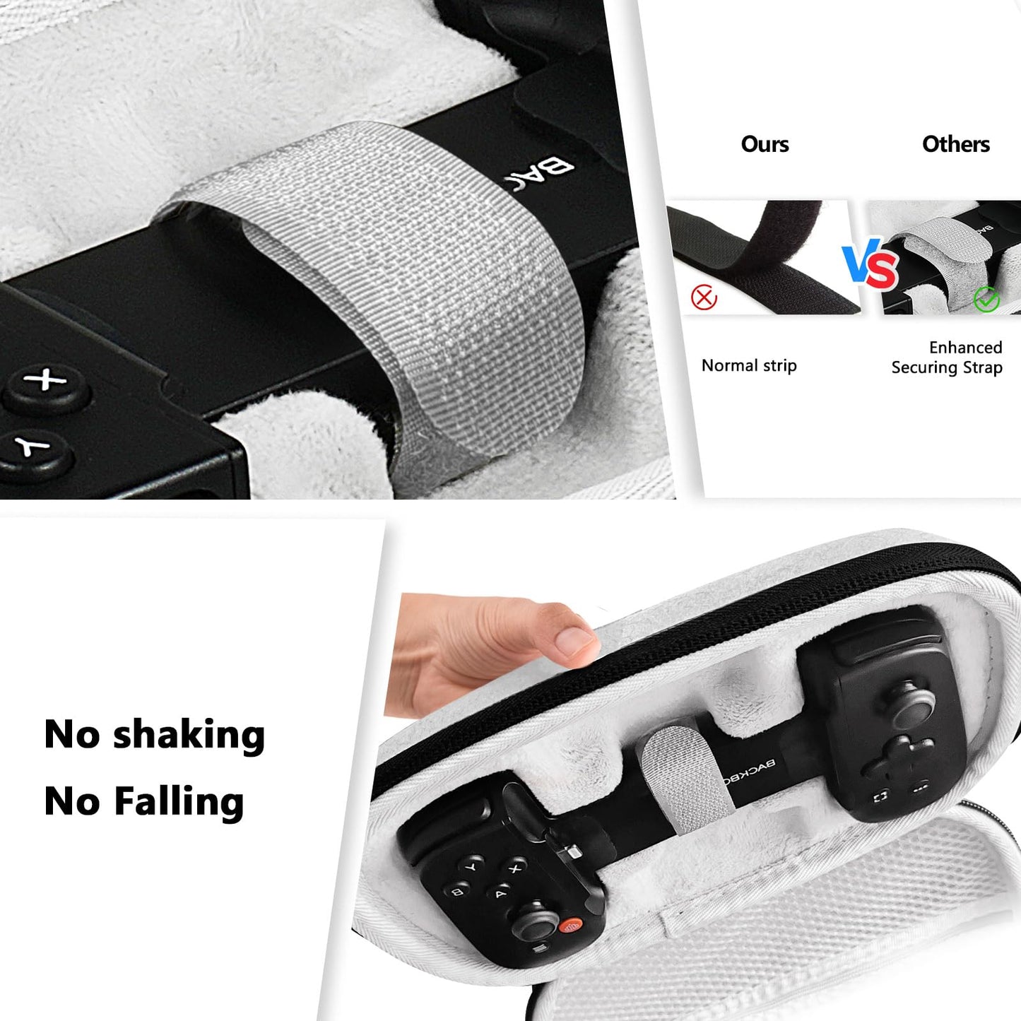 sarlar Carrying Case Compatible with BACKBONE One 1/2nd Gen Mobile Gaming Controller Playstation and Xbox Edition, Hard Case Portable Protection