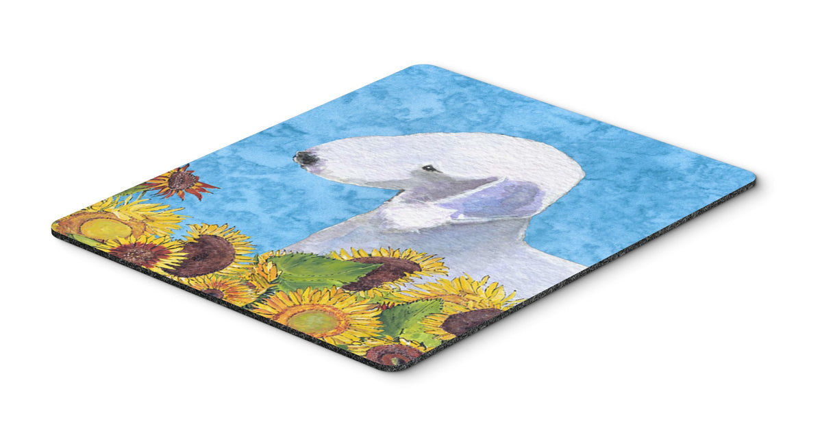 Caroline's Treasures SS4116MP Bedlington Terrier in Summer Flowers Mouse Pad, Hot Pad or Trivet for Home Office Gaming Working Computers Laptop Mouse
