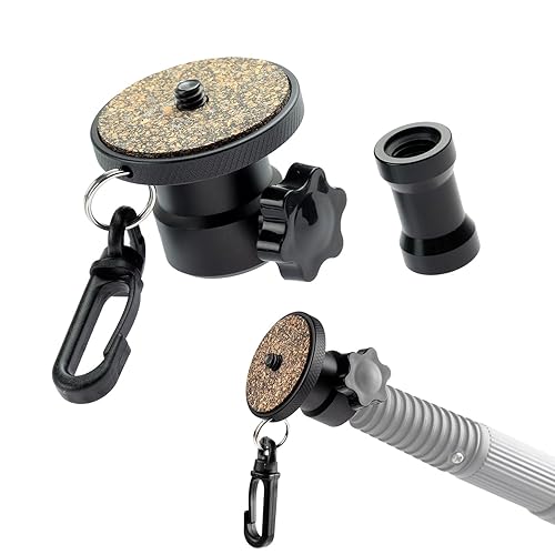 Stinger Camera Paint Pole Adapter 3/4-5 to 1/4-20 for Video Photo, Compatible with DJI osmo Pocket 3,Mic Phone Broom,led Light,Painter Adapters