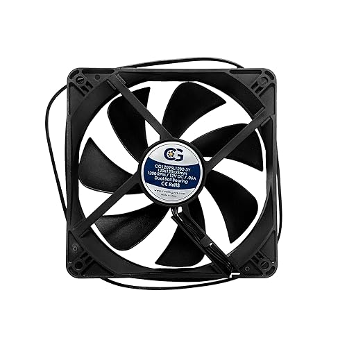 Coolerguys Dual Ball Bearing 12v 3pin Fan (120x25mm, Low Speed)