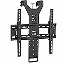 VIVO TV Hanger Bracket for 42 to 75 inch Flat and Curved Screens, Light Weight Steel Design, Height Adjustable Cross Bar, Loft Bed, Thin Door TV
