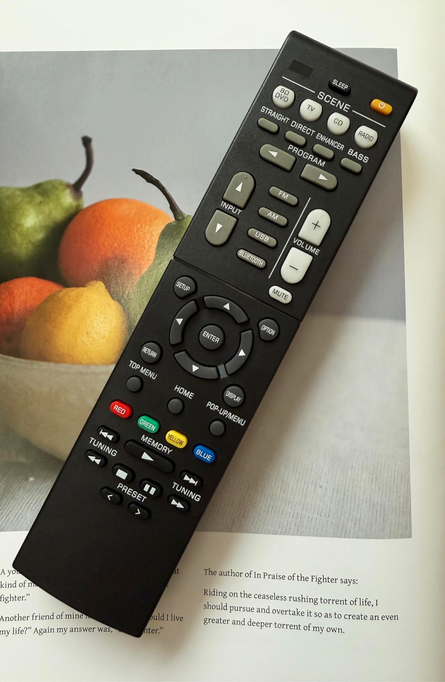 Replacement Remote Control RAV561 for Yamaha HTR-3072 RX-V385 YHT-4950UBL YHT-4950U AV Receiver