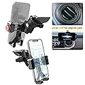KOQEIEY Upgraded Aluminum Vent Phone Mount for Toyota Tacoma 2016 2017 2018 2019 2020 2021 2022 2023, 3rd Gen Tacoma Phone Holder with 360° Rotation