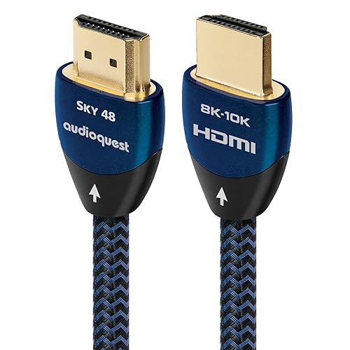 AudioQuest Sky 48 2.1 HDMI Cable - 8K/10K Ultra HD, Gaming, High-Speed, 48Gbps, HDR, eARC - 0.75m