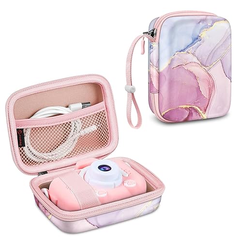 FINTIE Kids Camera Case Compatible with Goopow/Seckton/Dylanto/Mgaolo/Masterbee/CIMELR/Desuccus Kids Digital Camera Toys, Children Carrying Bag