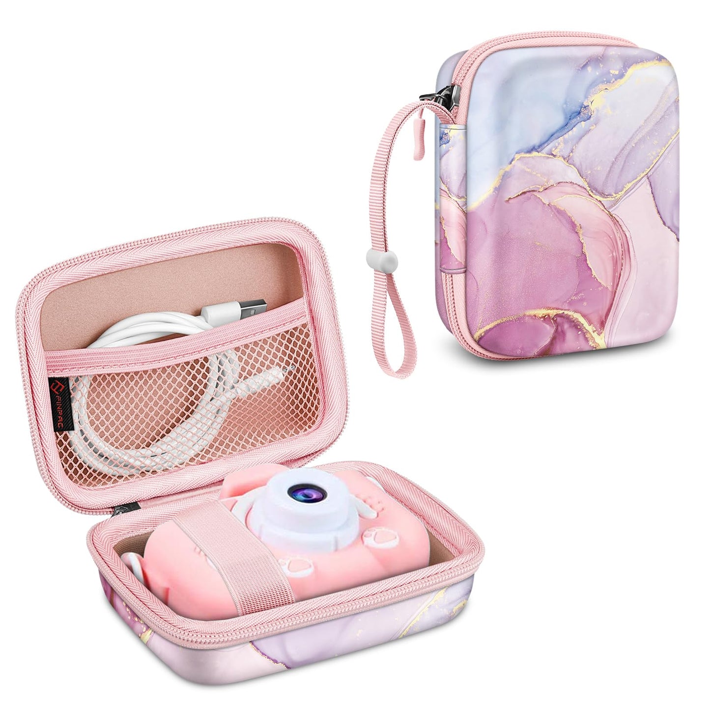 FINTIE Kids Camera Case Compatible with Goopow/Seckton/Dylanto/Mgaolo/Masterbee/CIMELR/Desuccus Kids Digital Camera Toys, Children Carrying Bag