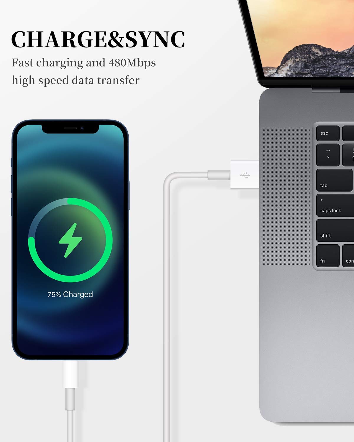 Apple iPhone Charger Cable, 2 Pack Original Lightning to USB Cables Apple MFI Certified 6 Ft, Fast iPhone Charging Cord for iPhone 11/11Pro/11Max…
