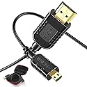 FOINNEX 4K HDMI to Micro HDMI Cable, Thin Micro HDMI to HDMI Cord Bidirectional 4K@60Hz for Gimbal, GoPro Hero, Raspberry Pi4, Kindle Fire HD (OD