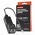 DriverGenius USB C to 2.5G Ethernet Adapter, USB Type C to 2.5 Gigabit RJ45 Network LAN Adapter - Compatible for Windows 11, macOS 14 Sonoma?CUG3125?