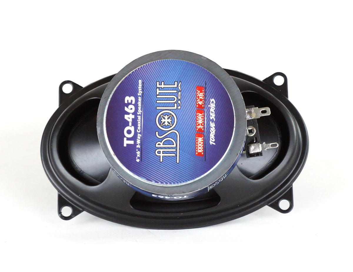 Absolute TQ-463 4"x6" 3-Way Coaxial Speaker System