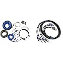 Kicker 46CK8 K-Series Complete 8-AWG Amplifier Connection Kit W/ 2-Channel RCA Interconnects & 46QI46 Q-Series 4-Channel RCA Interconnects, 6.0 Meter