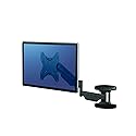 Fellowes 8043501 Floating TV Stand, Wall Mounted TV and Computer Monitor Stand with Single Monitor Arm, 42 Inch Monitor Capacity
