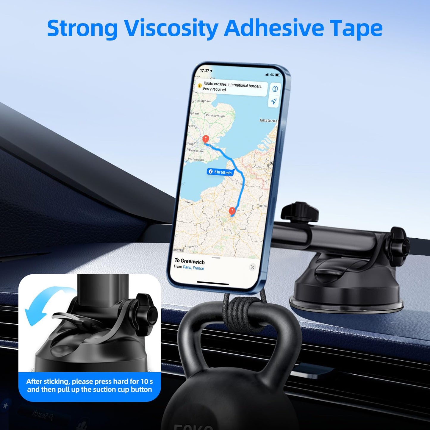 volport Sticky Adhesive Replacement for Dashboard Suction Cup Mount, 80mm (3.15") 4pcs Circle Double-Sided Extra Strong Adhesive Sticker Tapes