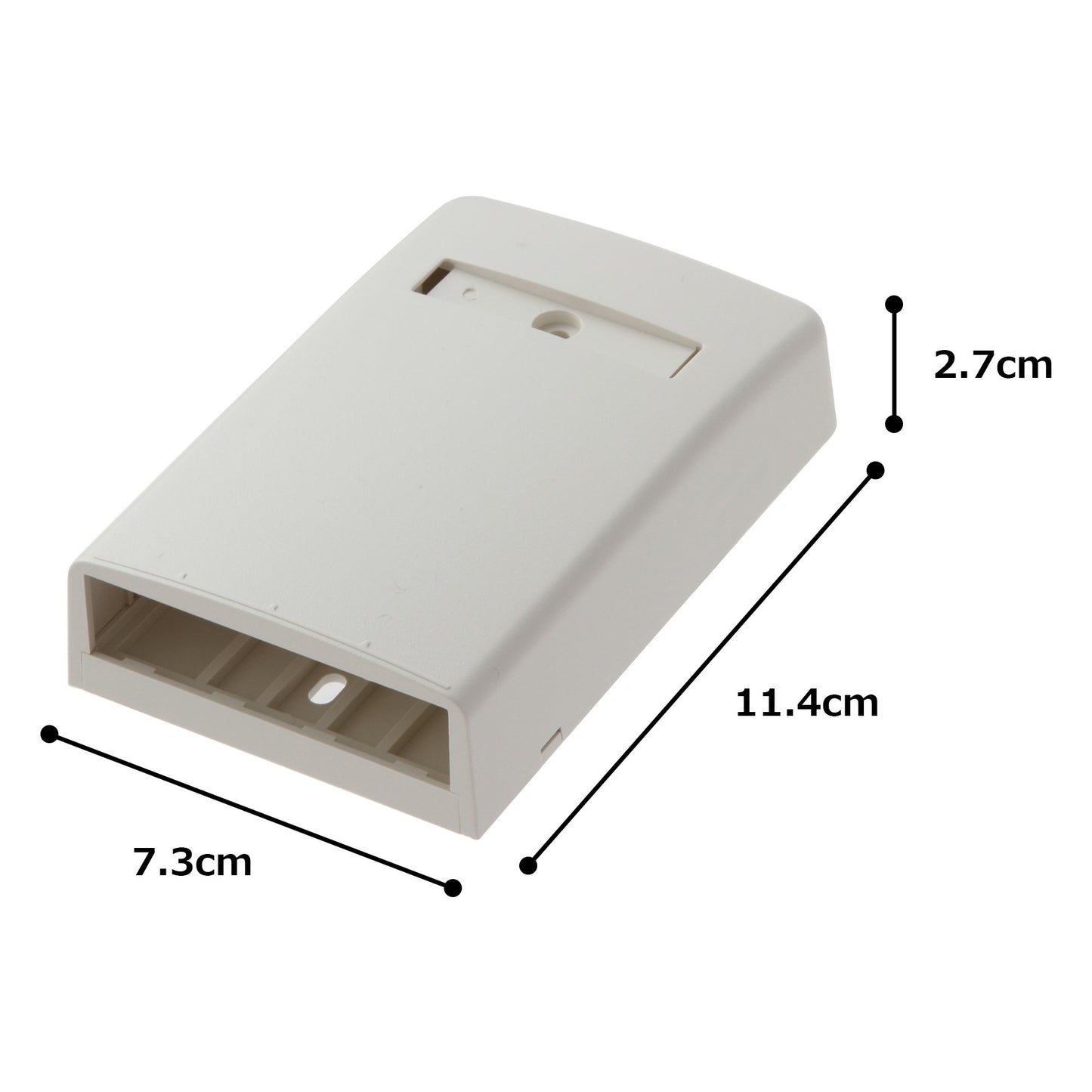 Panduit CBX4IW-AY 4-Port Surface Mounting Box for LD3/LDPH3/LD5/LDPH5, Off White