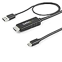 StarTech.com 6ft (2m) HDMI to Mini DisplayPort Cable 4K 30Hz - Active HDMI to mDP Adapter Converter Cable with Audio - USB Powered - Mac & Windows