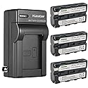 Kastar 3-Pack Battery and AC Wall Charger Replacement for Sony DSC-CD100 DSC-CD250 DSC-CD400 DSC-D700 DCR-VX1000 DCR-VX2000 DCR-VX2000E Camera, Sony