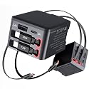 84W Retractable Wall Charger with Dual USB C Cables, 4-in-1 USB C Charger Block GaN PD 45W Fast Charging Station for iPhone 16/15, iPad, Samsung